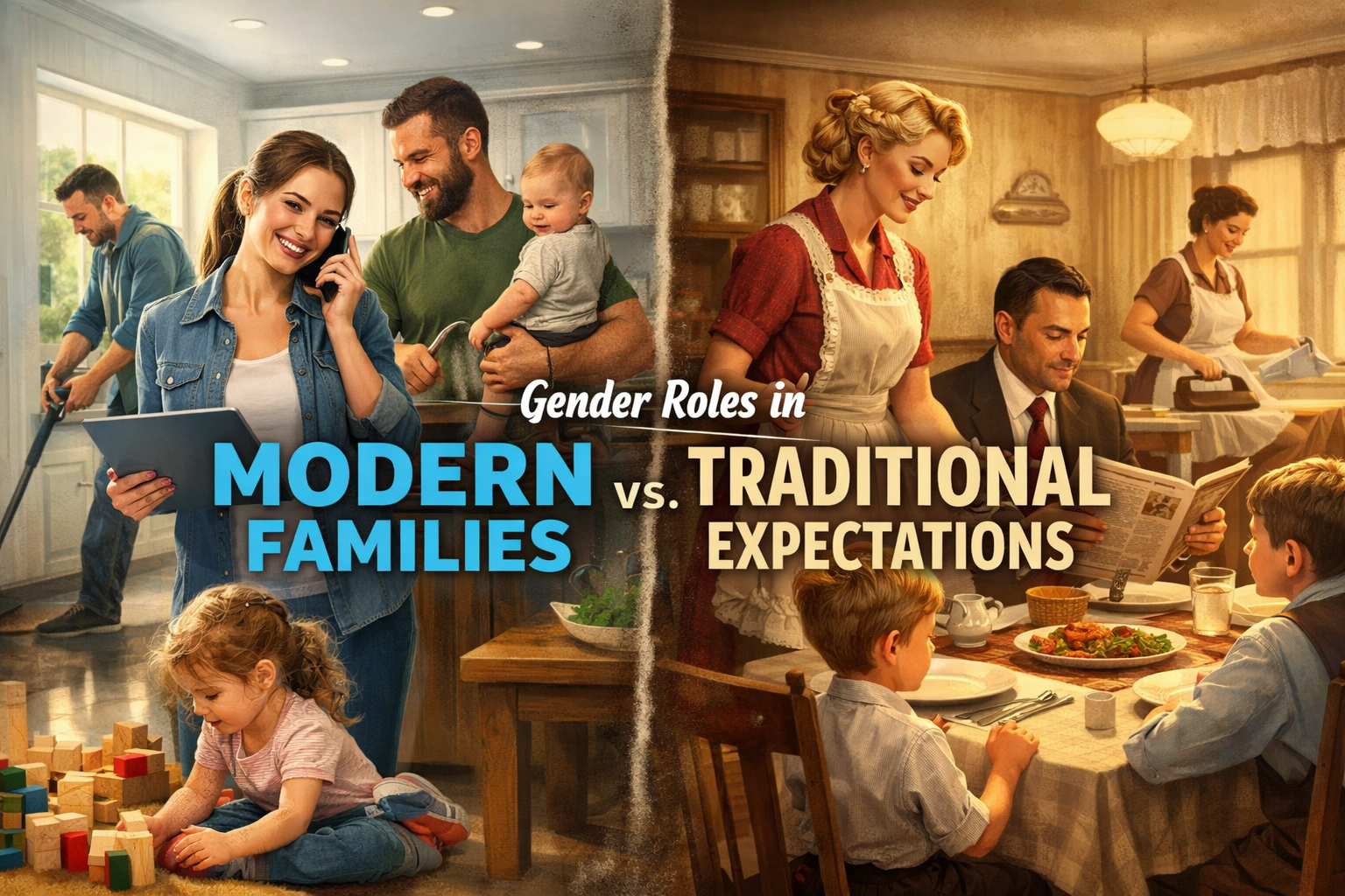 Gender Roles in Modern Families vs. Traditional Expectations
